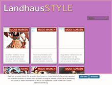 Tablet Screenshot of landhausstyle.com